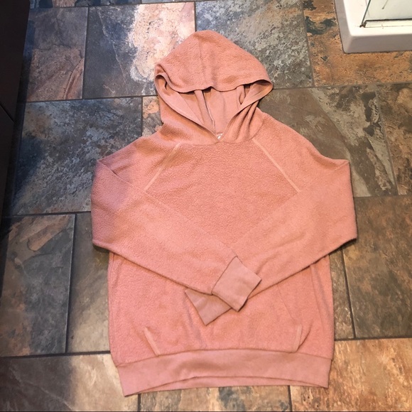UO Pink Sherpa Sweater (Project Social T) - Picture 2 of 4